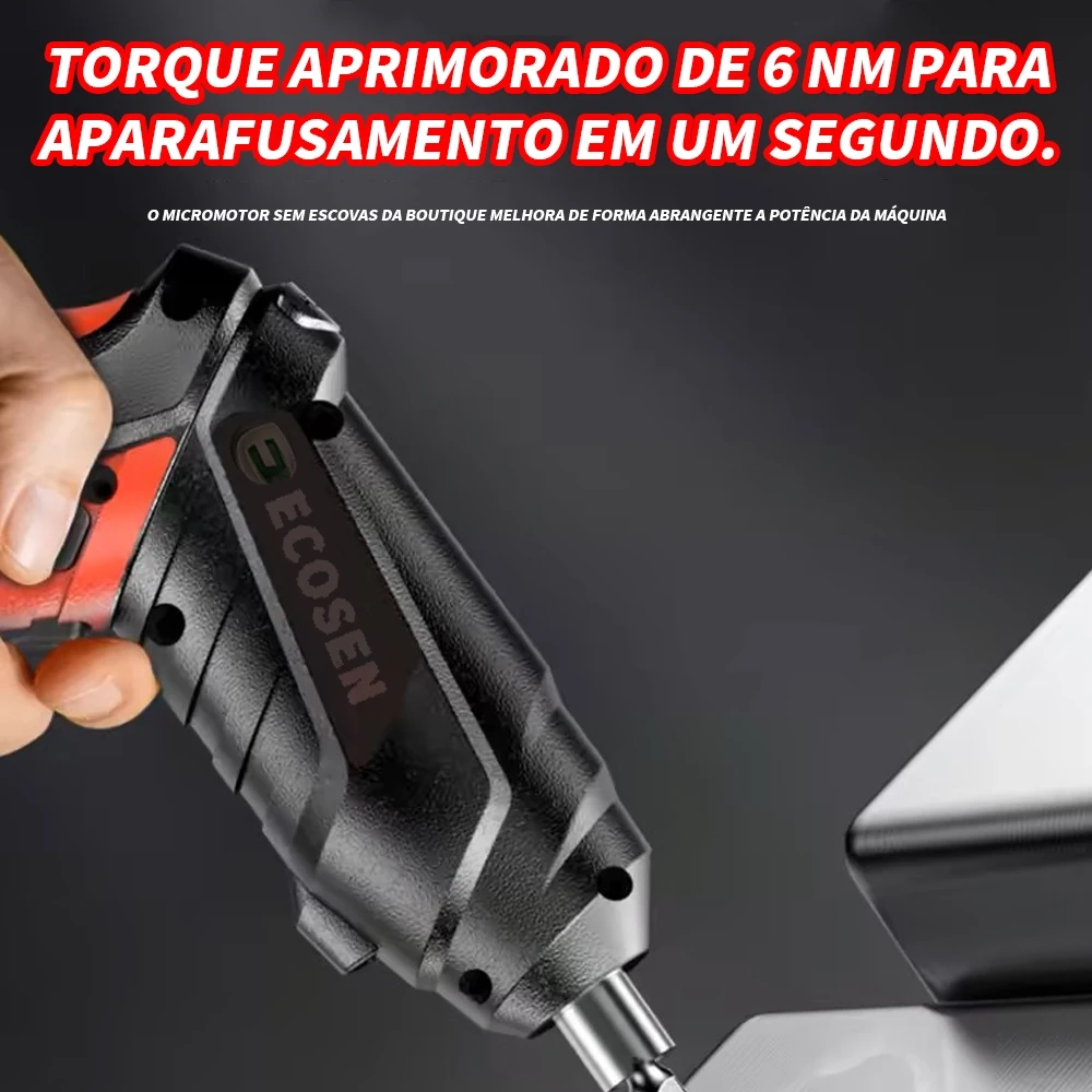 Furadeira elétrica manual, usb carregando acessórios