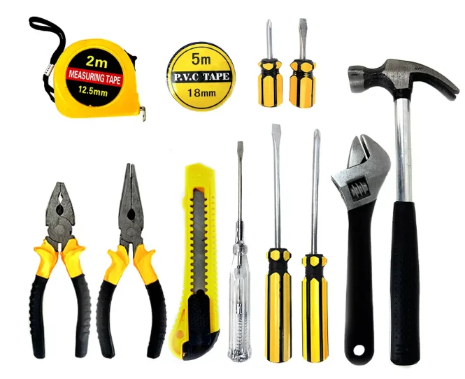 Kit Ferramentas Maleta Jogo 12 Peças Multiuso Casa Cor Preto - Neverdie